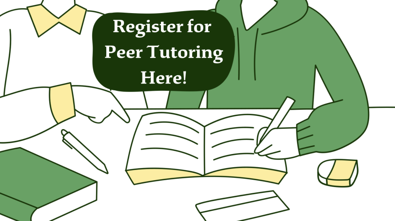 Illustration of two students working together
