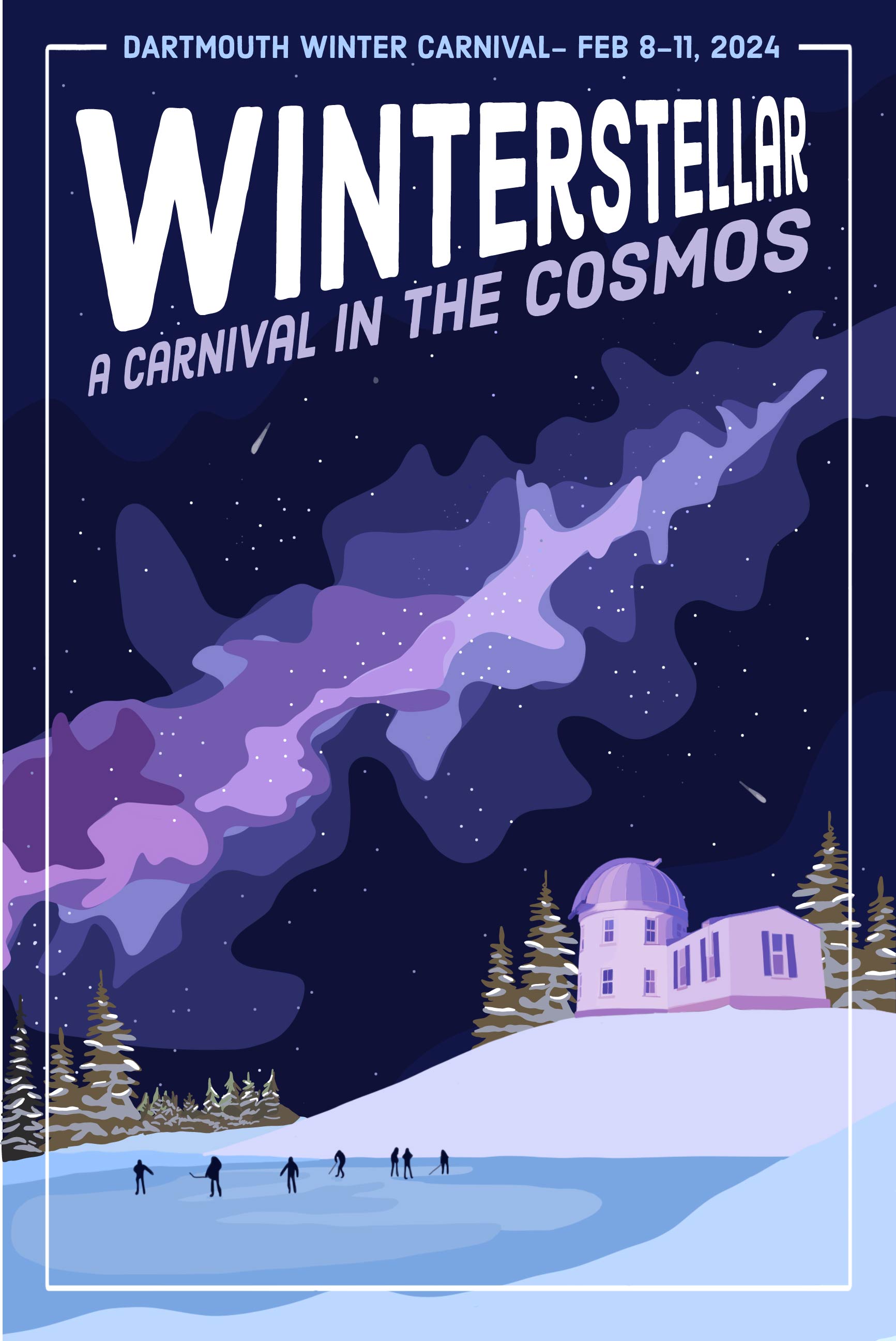 2024 Winter Carnival Poster designed by Maria O'Matz '24