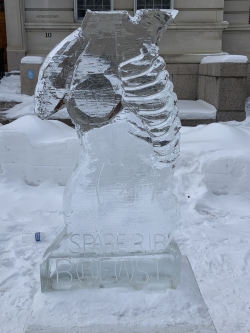 spare rib ice sculpture