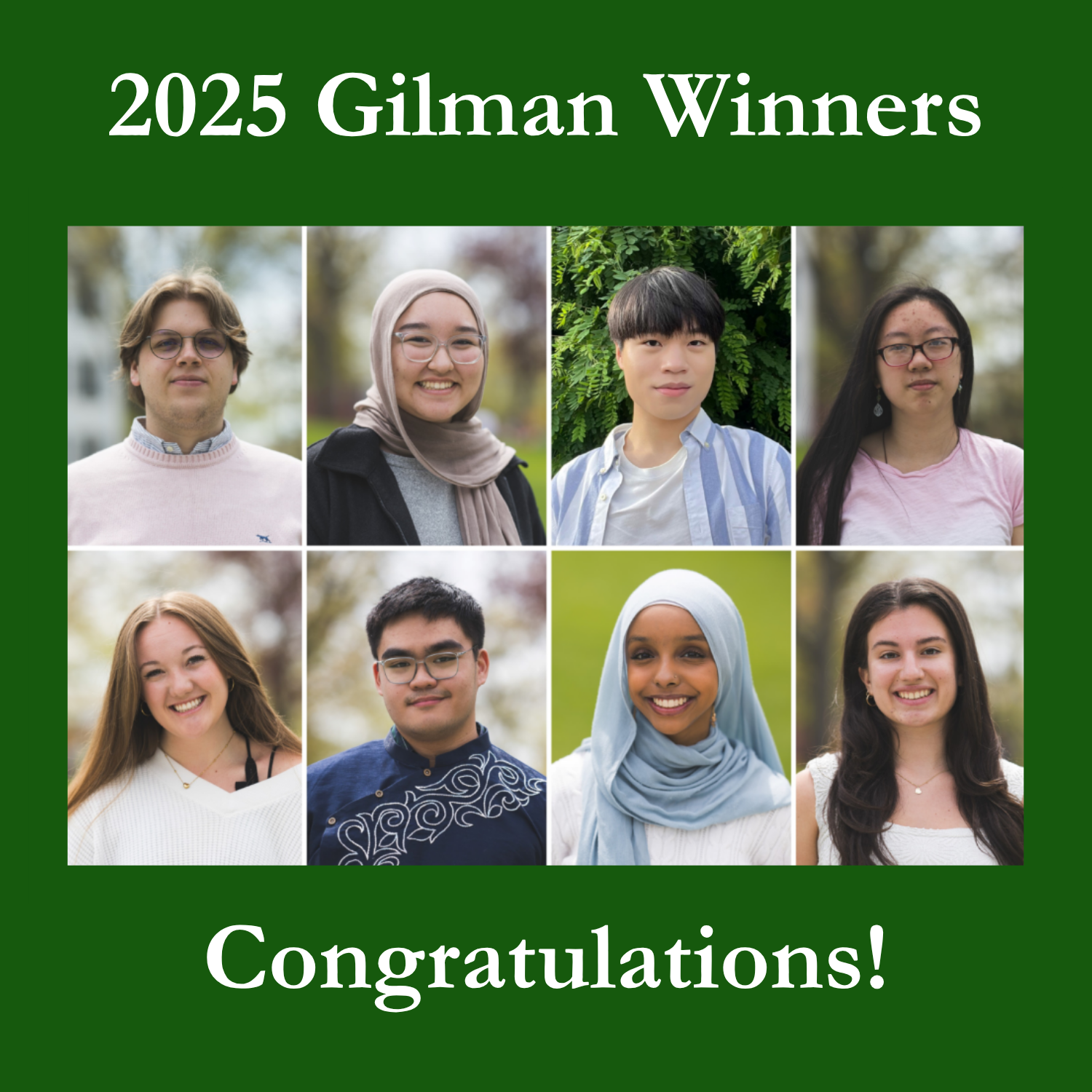 Congratulations to the many winners this year! Read more in the Dartmouth News Article!