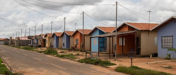 A central road in the Collective Urban Resettlement 