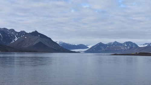 Field camp site on St. Jonsfjorden, Svalbard