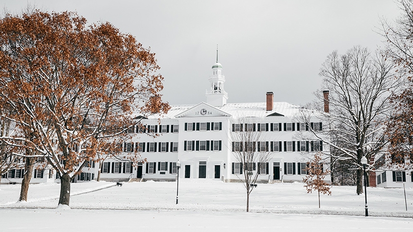 Dartmouth Hall snow day