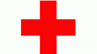 Depiction of the red cross, used to signal emergency numbers.