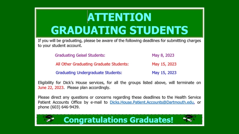 Attention 2023 Graduating Students