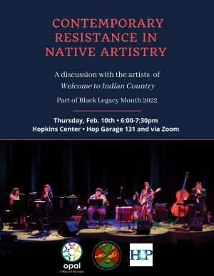 Flyer for Contemporary Resistance in Native Artistry