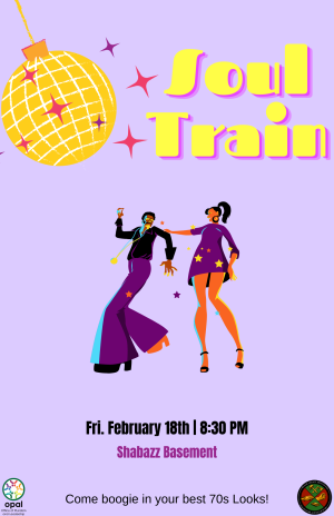 Flyer for BLM Soul Train party