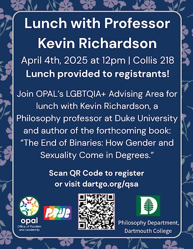 lunch with prof. richardson on april 4th with navy blue background