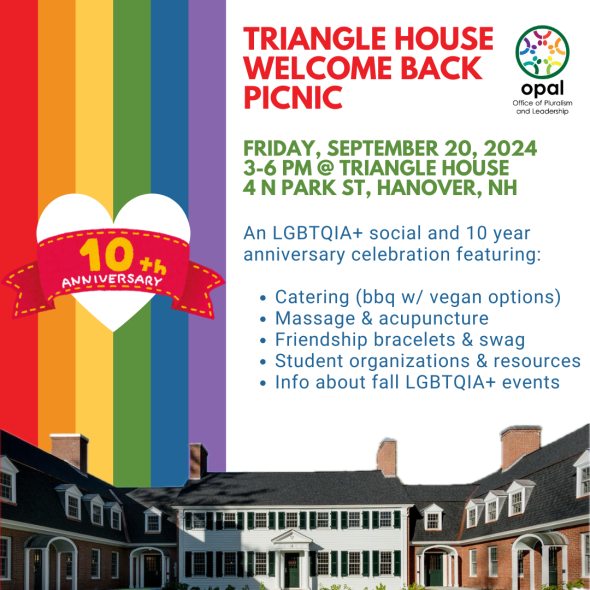 Triangle House Welcome Back - Sept. 20th 