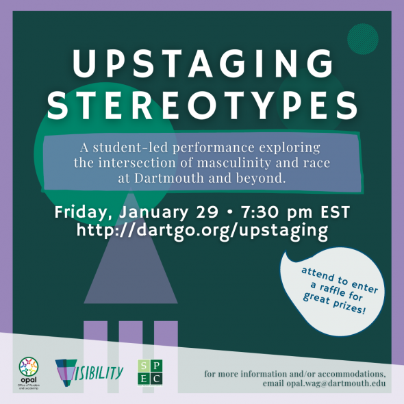 Flyer for Upstaging Stereotypes 2021