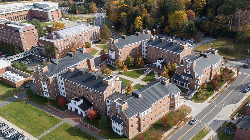an overhead view of the McLaughlin housing cluster