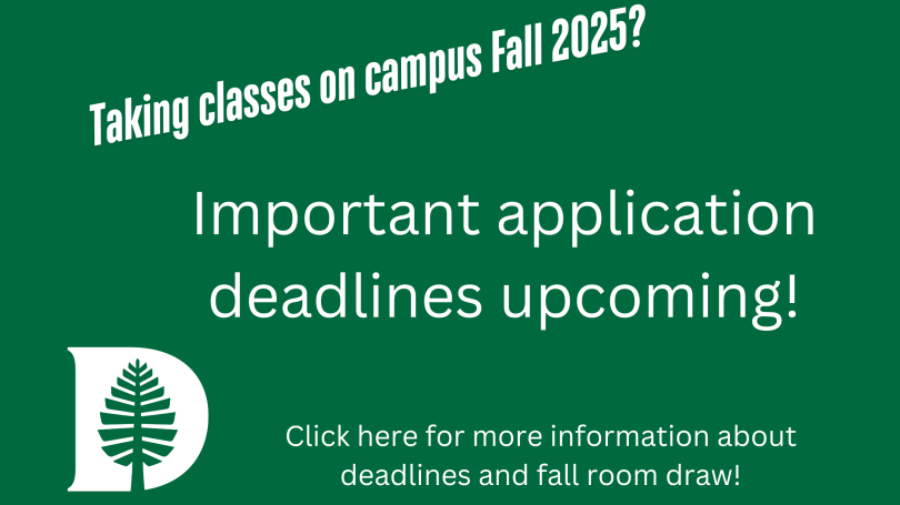 25F Room Draw Information and Deadlines