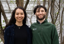 Claire Baptiste and Hamza Mirza