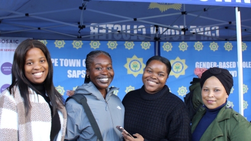 Mirelle and the Khulisa team at an event. 