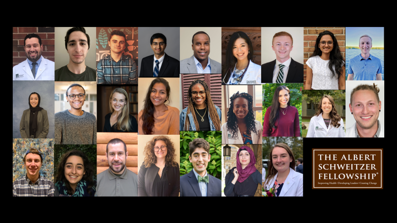 Mosaic of twenty-four, NH/VT Schweitzer Fellows for 2020-21