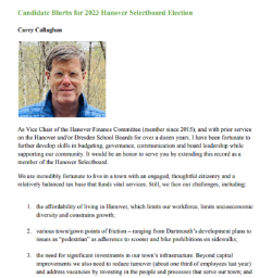 Candidate Blurbs Preview
