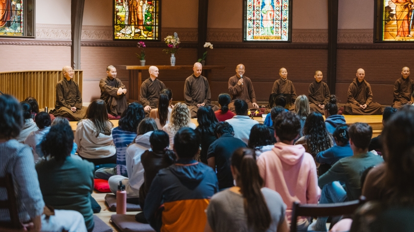 Deer Park Monastics in Rollins Chapel