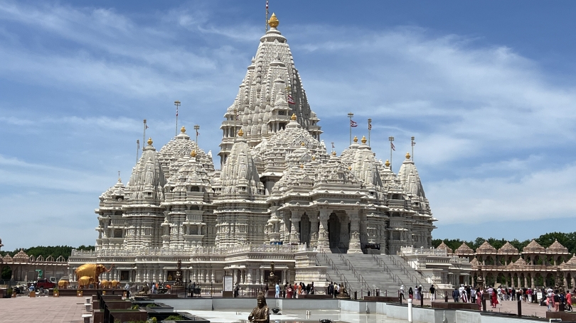 BAPS Shri Swaminarayan Mandir (Temple) in Robbinsville, NJ.