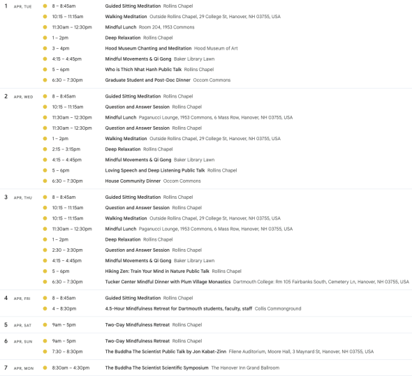 2025 Google Calendar of Deer Park events