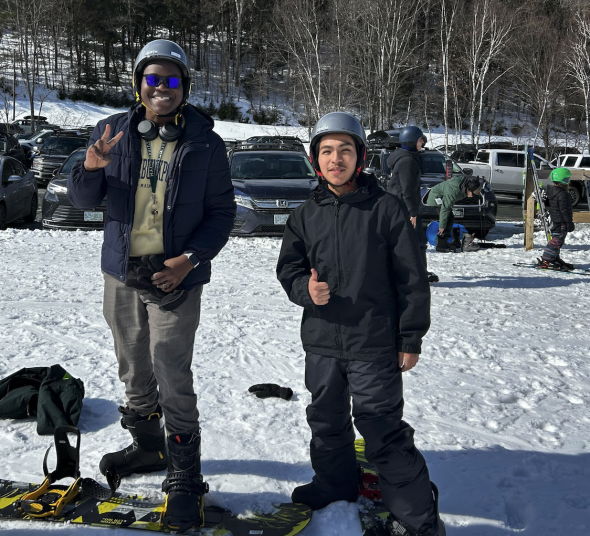 Josue and Angel Snowboarding