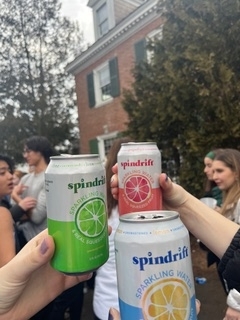 three cans of spindrift