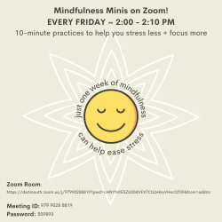 yellow sunshine on beige background Test: Mindfulness Minis on Zoom! Fridays at 2-2:10pm