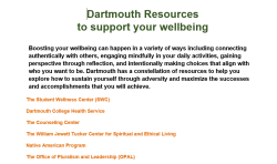 Dartmouth Wellbeing Resources