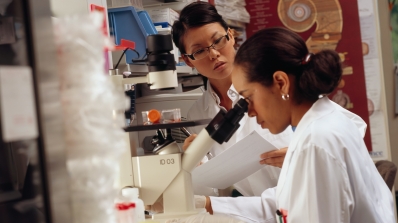 National Cancer Institute researchers working in a lab